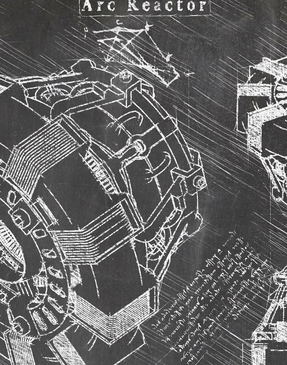 iron man blueprints arc reactor