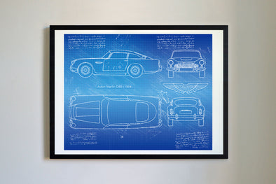 Aston Martin DB5 (1963-65) da Vinci Sketch Art Print (#168)
