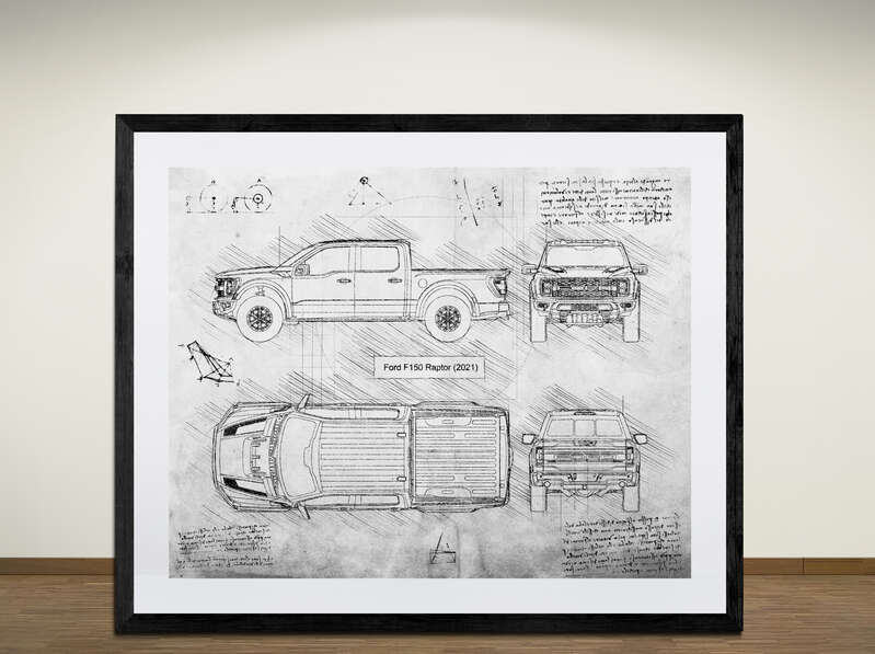 Ford Raptor Lay Out Ford Raptor Line Drawing