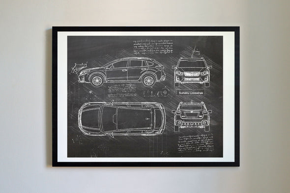 Subaru Crosstrek (2017-Present) da Vinci Sketch Art Print (#317)