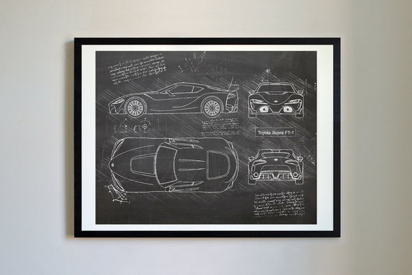 Toyota Supra FT-1 (2015) da Vinci Sketch Art Print (#227)