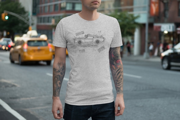 Ford Mustang Shelby GT500 Eleanor (1967) T-Shirt Light Grey