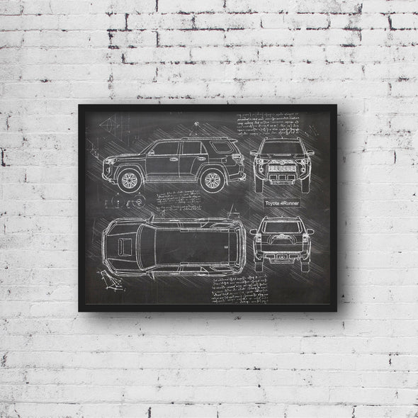 Toyota 4Runner (2013-Present) da Vinci Sketch Art Print (#955)