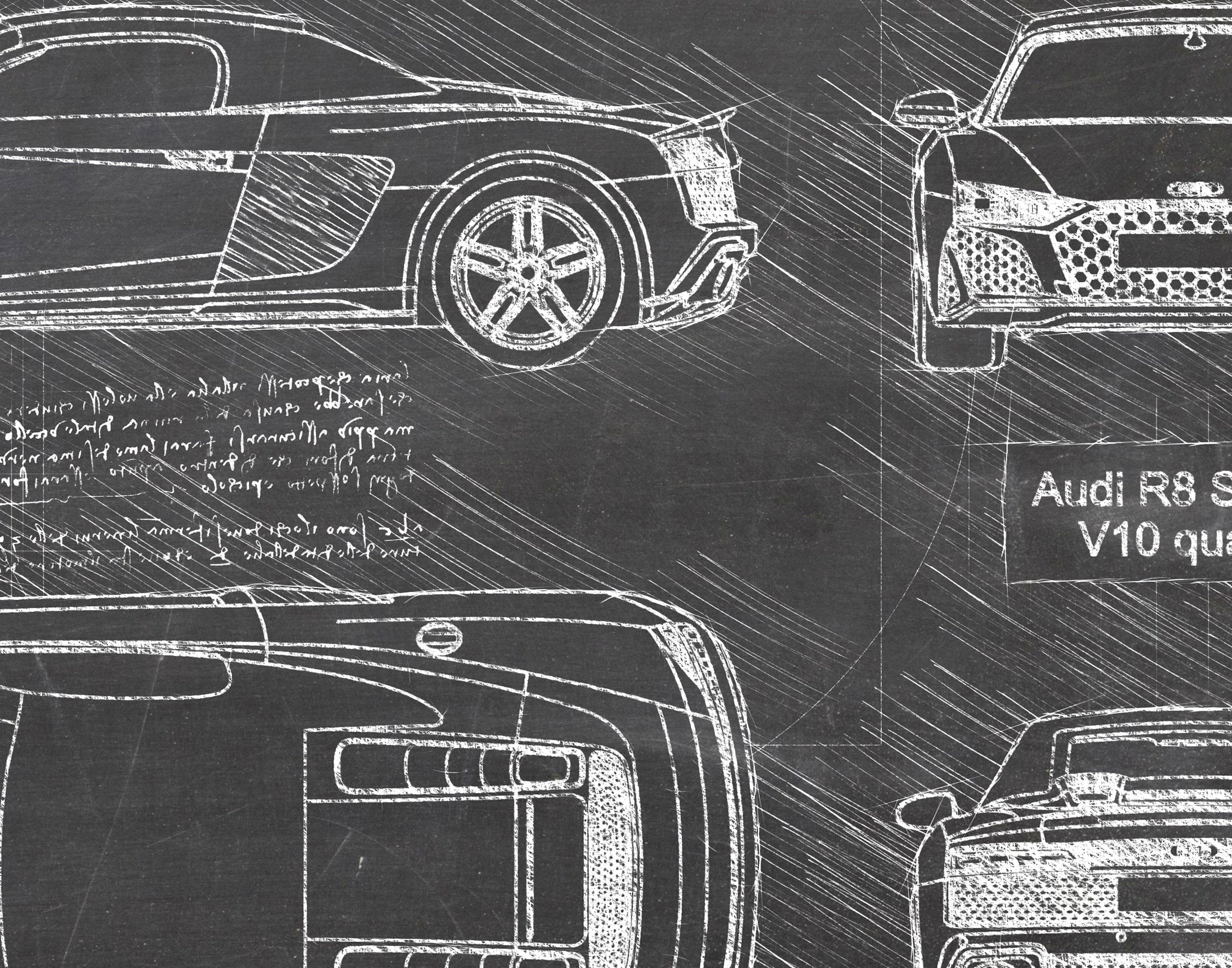 Audio R8 Drawing How To Draw Audi R8 Spyder