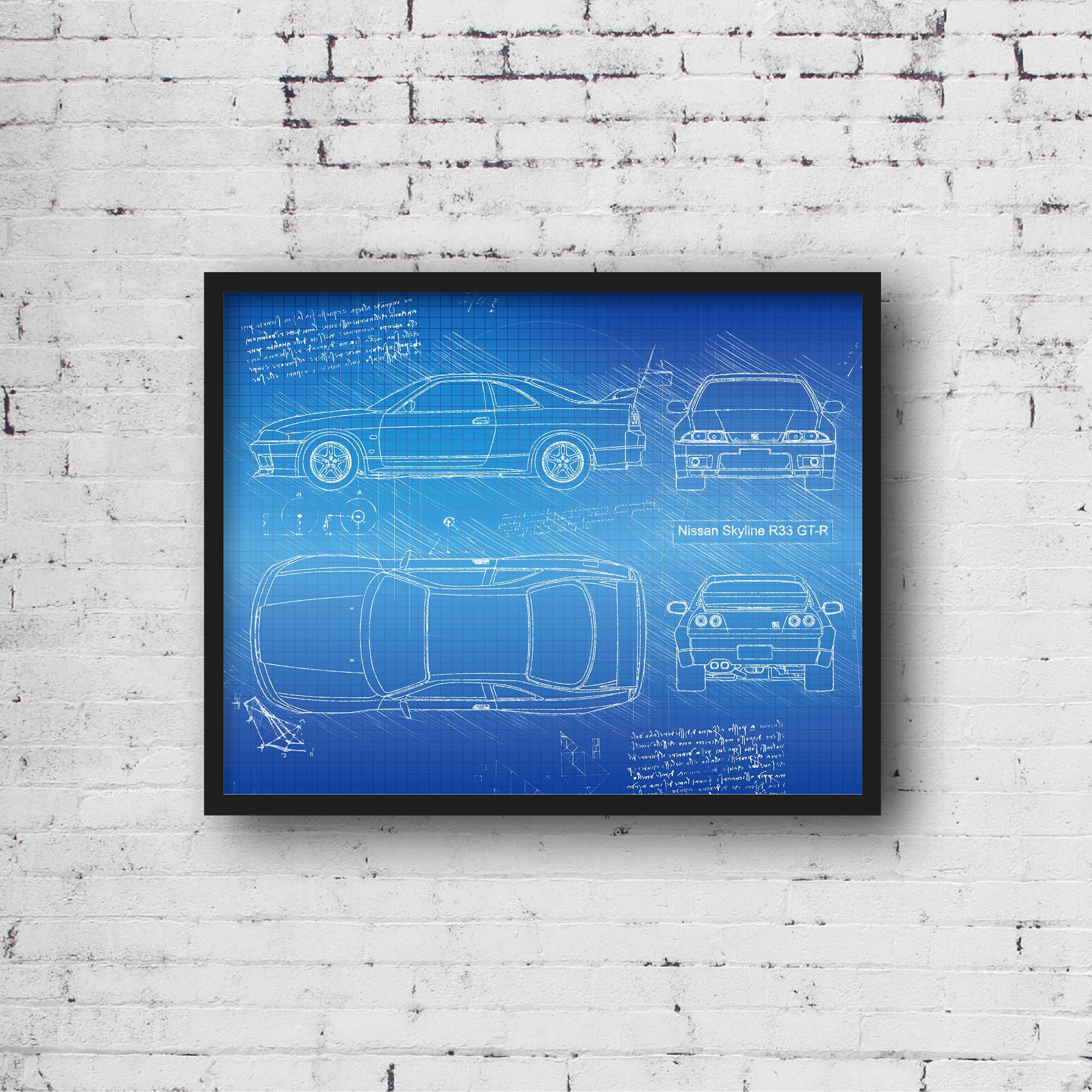Nissan GT-R Vision Skyline Concept Poster Print
