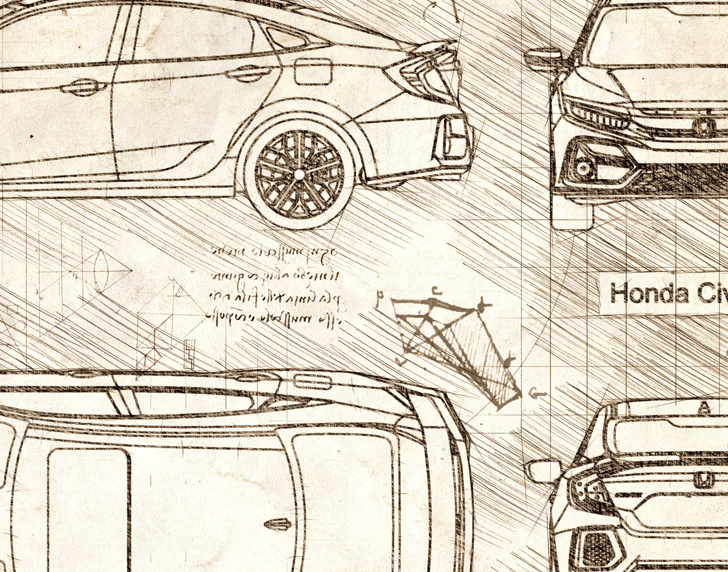 2022 Honda Civic Hatchback - 3D Model by EA09studio