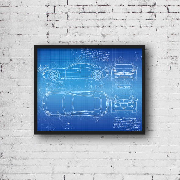 Fisker Karma (2011-12) da Vinci Sketch Art Print (#371)