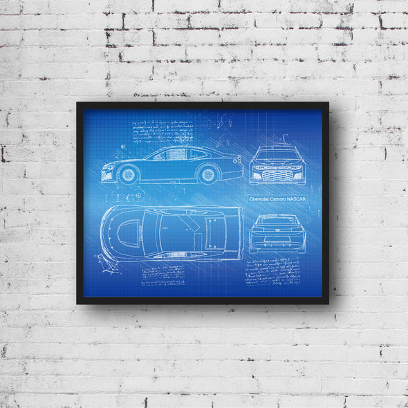 Chevrolet Camaro NASCAR (2018) da Vinci Sketch Art Print (#527)
